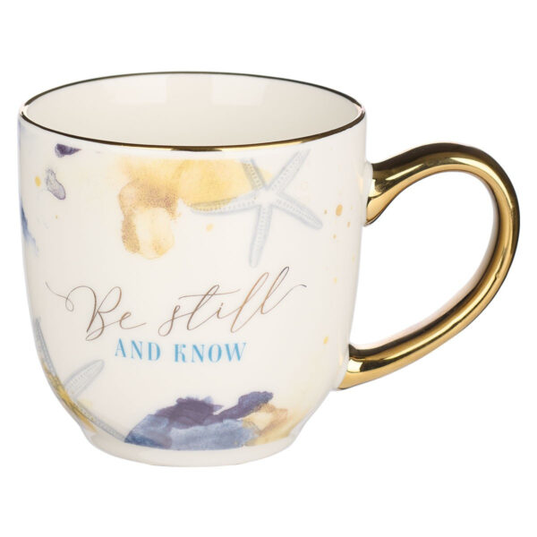 DWSO Mug White Beach Be Still & Know Ps. 46:10