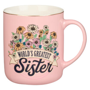 DWSO Mug Pink/White Daisies World's Greatest Sister