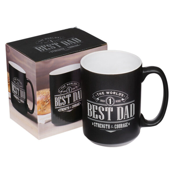 Ceramic Mug Best Dad Joshua 1:9 - Image 3