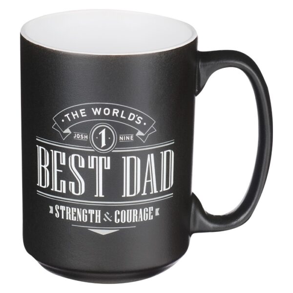 Ceramic Mug Best Dad Joshua 1:9 - Image 4