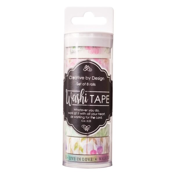 Washi Tape-Walk By Faith -Set Of 8 Rolls