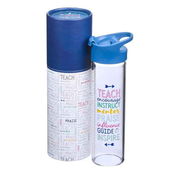 A Great Teacher - Glass Water Bottle - 20 oz - Image 3