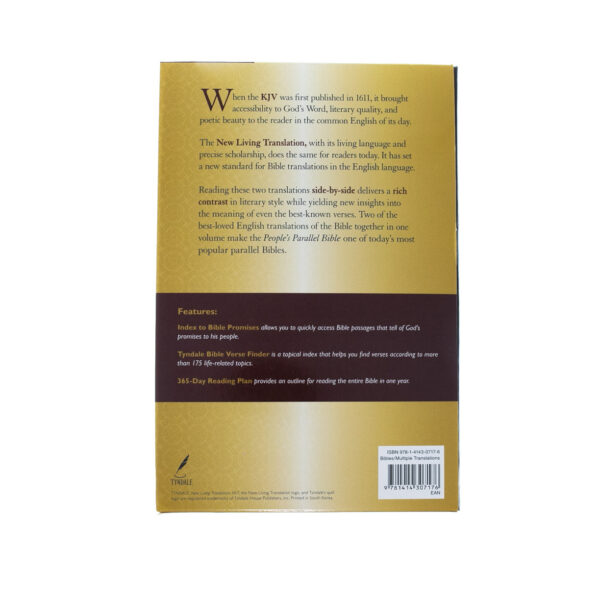 KJV/NLT People's Parallel Bible-Burgundy Imitation Leather - Image 6
