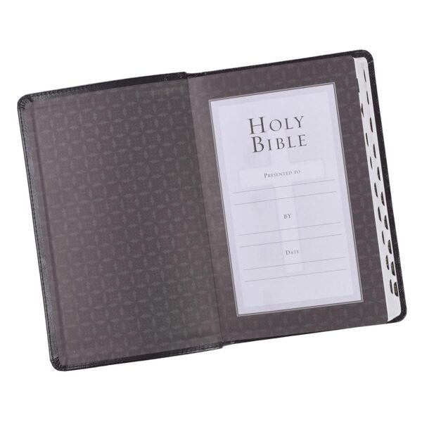 KJV Black Faux Leather Deluxe Gift Bible with Thumb Index - Image 3