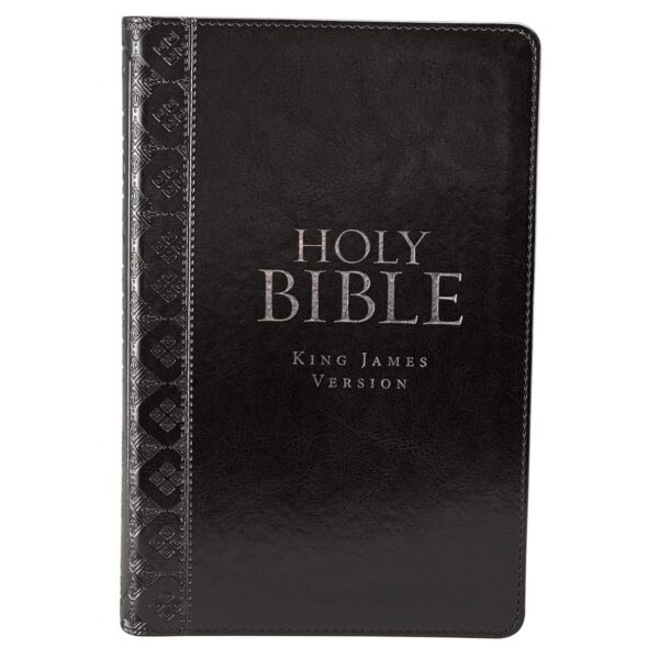 KJV Black Faux Leather Deluxe Gift Bible with Thumb Index - Image 7