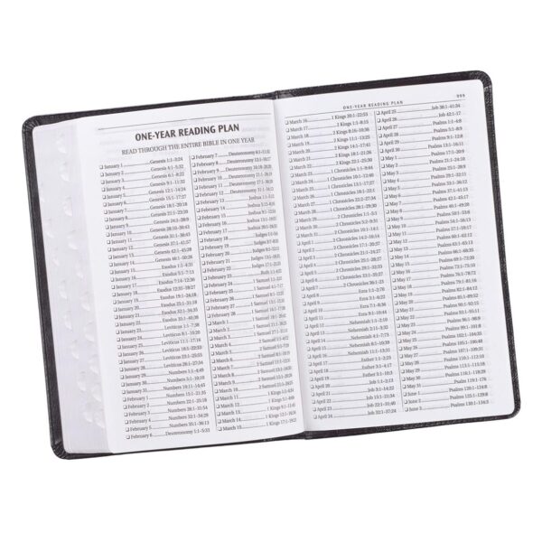 KJV Black Faux Leather Deluxe Gift Bible with Thumb Index - Image 10