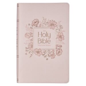 Image of KJV Bible Giant Print Faux Leather, Pink