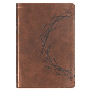 Image of KJV Bible Giant Print Full Size Faux Leather Crown of Thorns/Amazing Grace, Brow