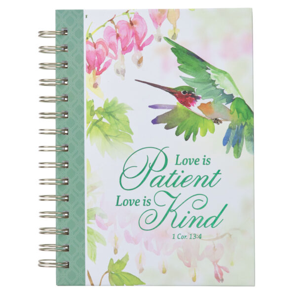 Journal Wirebound Green Love 1 Cor. 13:4