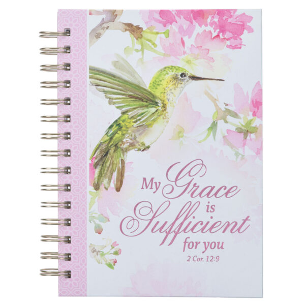 Journal Wirebound Pink My Grace 2 Cor. 12:9