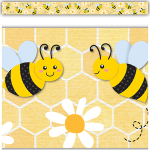 Image of Buzzing Bees Straight Border Trim