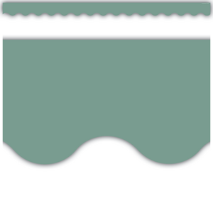 Image of Retreat Green Scalloped Border Trim