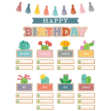 Image of Happy Cactus Crew Happy Birthday Mini Bulletin Board