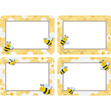 Image of Buzzing Bees Name Tags/Labels – Multi-Pack