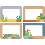 Image of Happy Cactus Crew Name Tags/Labels – Multi-Pack