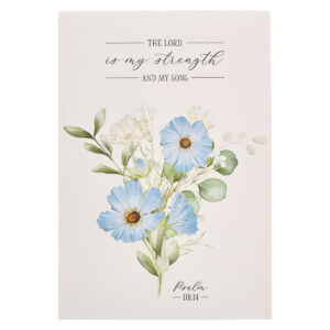 Image of Notepad Floral My Strength & My Song Ps. 118:14