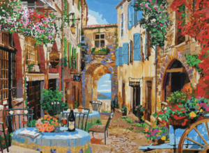 Image of Paint by Number – French Village – Adult