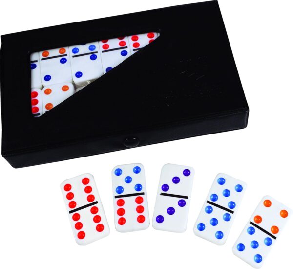 Double 6 Color Dot Dominoes - Image 2