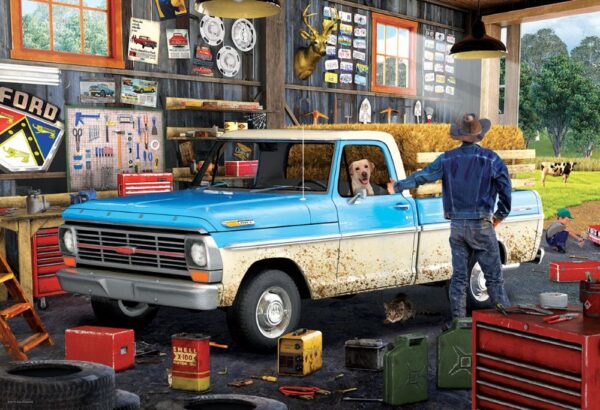550 Pc Puzzle - Pickup Truck Tin - Image 2