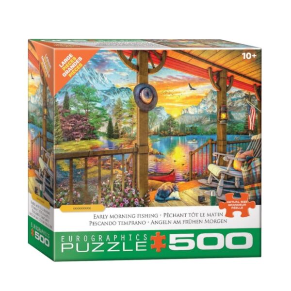 500 Pc Puzzle - Early Morning Fishing