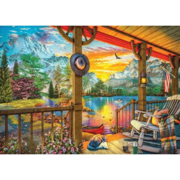 500 Pc Puzzle - Early Morning Fishing - Image 2