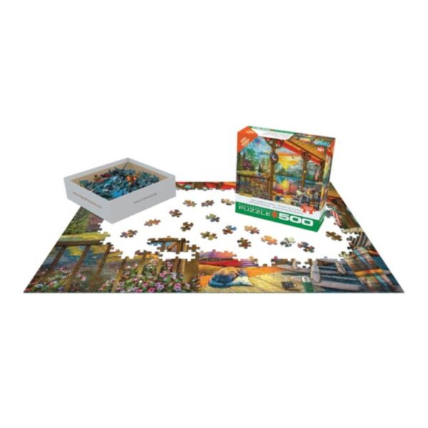 500 Pc Puzzle - Early Morning Fishing - Image 3