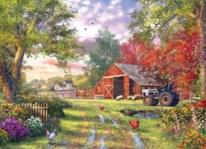 Image of 1000 Pc Puzzle – Evening at the Barnyard