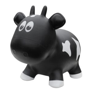 Farm Hoppers Jumping Cow - Black - Bouncer