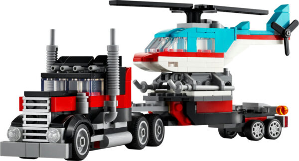 Lego Creator Flatbed Truck with Helicopter V39 - 31146 - Image 3
