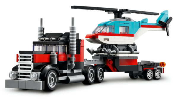 Lego Creator Flatbed Truck with Helicopter V39 - 31146 - Image 4