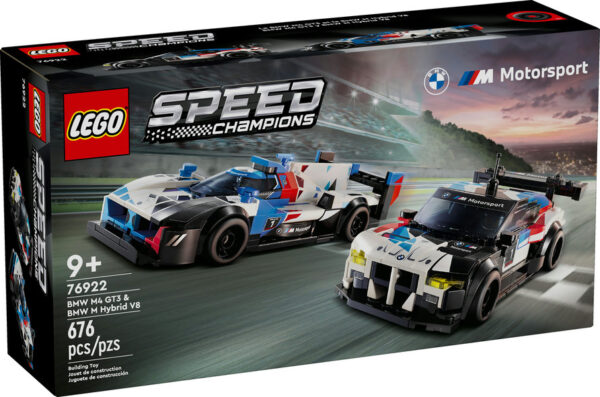 Lego Speed Champion BMW M4 GT3 & BMW M Hybrid V8 Race Cars - 76922