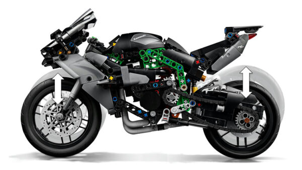 Lego Technic Kawasaki Ninja H2R Motorcycle V39 - 42170 - Image 5