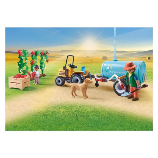 Playmobil Country - Tractor w/ Trailer & Water Tank - Image 4