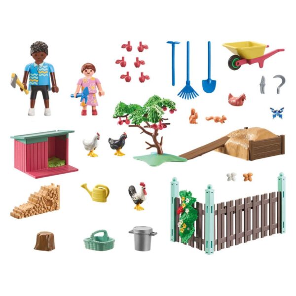 Playmobil My Life - Little Chicken Farm In The Tiny House Garden - Image 2
