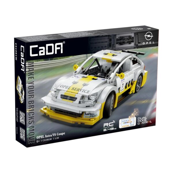CaDA 1:20 Remote Control OPEL Astra V8 Coupe – 330 Pcs RC Car Building Kit - Image 5