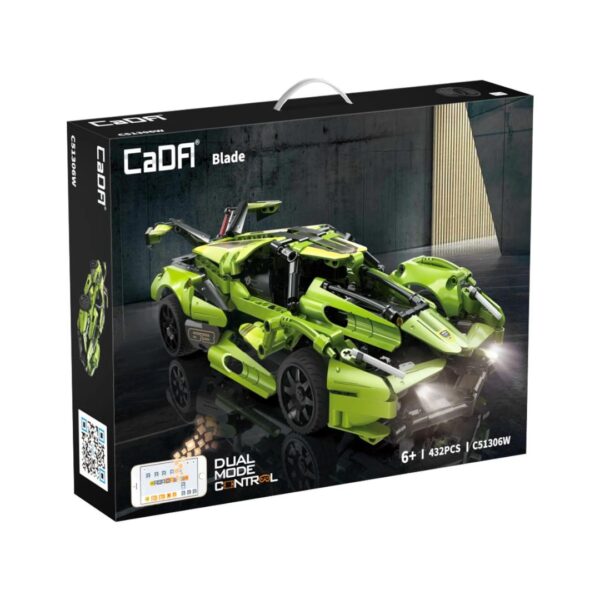 CaDA 1:14 Remote Control Shadow Blade Sports Car 432 Pcs - Image 5