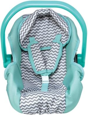 Zig Zag Car Seat Carrier (Mint Green Handle)