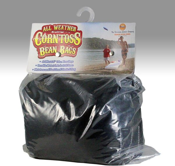 Corntoss Bean Bags - Set of 4 - Black 6"x6" - Image 3