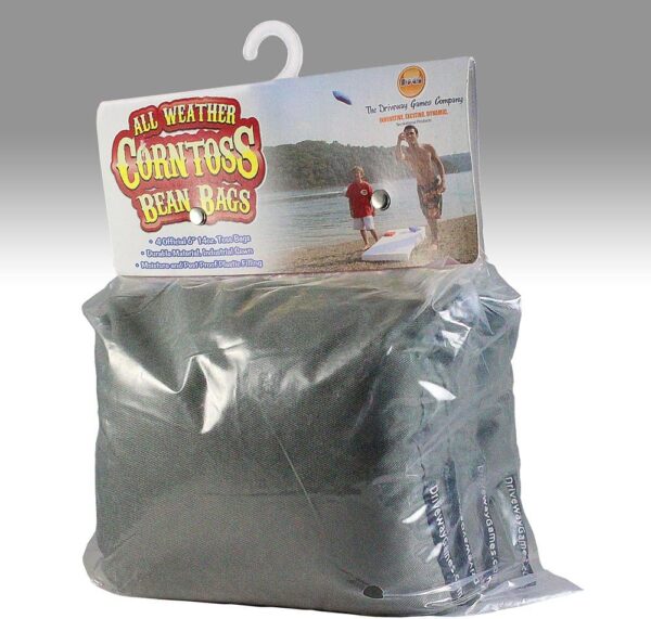 Corntoss Bean Bags - Set of 4 - Grey 6"x6" - Image 3