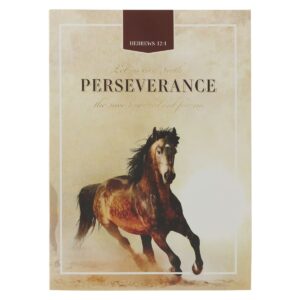 Image of Notebook Bound Brown Run with Perseverance Heb. 12:1