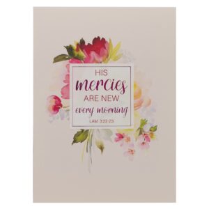 Image of Notebook Bound Pink His Mercies Are New Every Morning Lam. 3:22-23